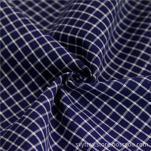 Großhandel Baumwolle Leinen Plaid Shirting Stoff